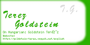 terez goldstein business card